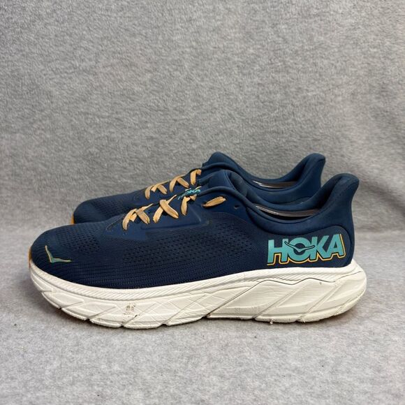Hoka Other - Hoka Arahi 7 Men's Running Shoes Navy Teal Orange Lace Up Athletic Sneakers 12D